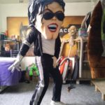 Cabezón Michael Jackson con vestuario