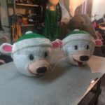 Cabezas Osos Navideños